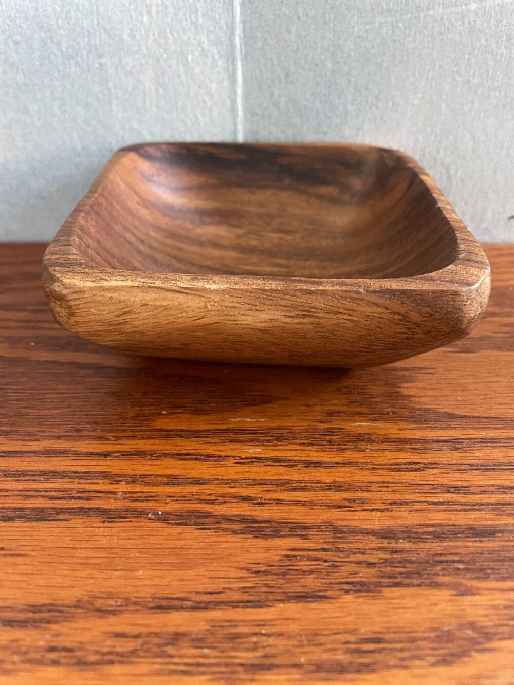 Small wood trinket bowl